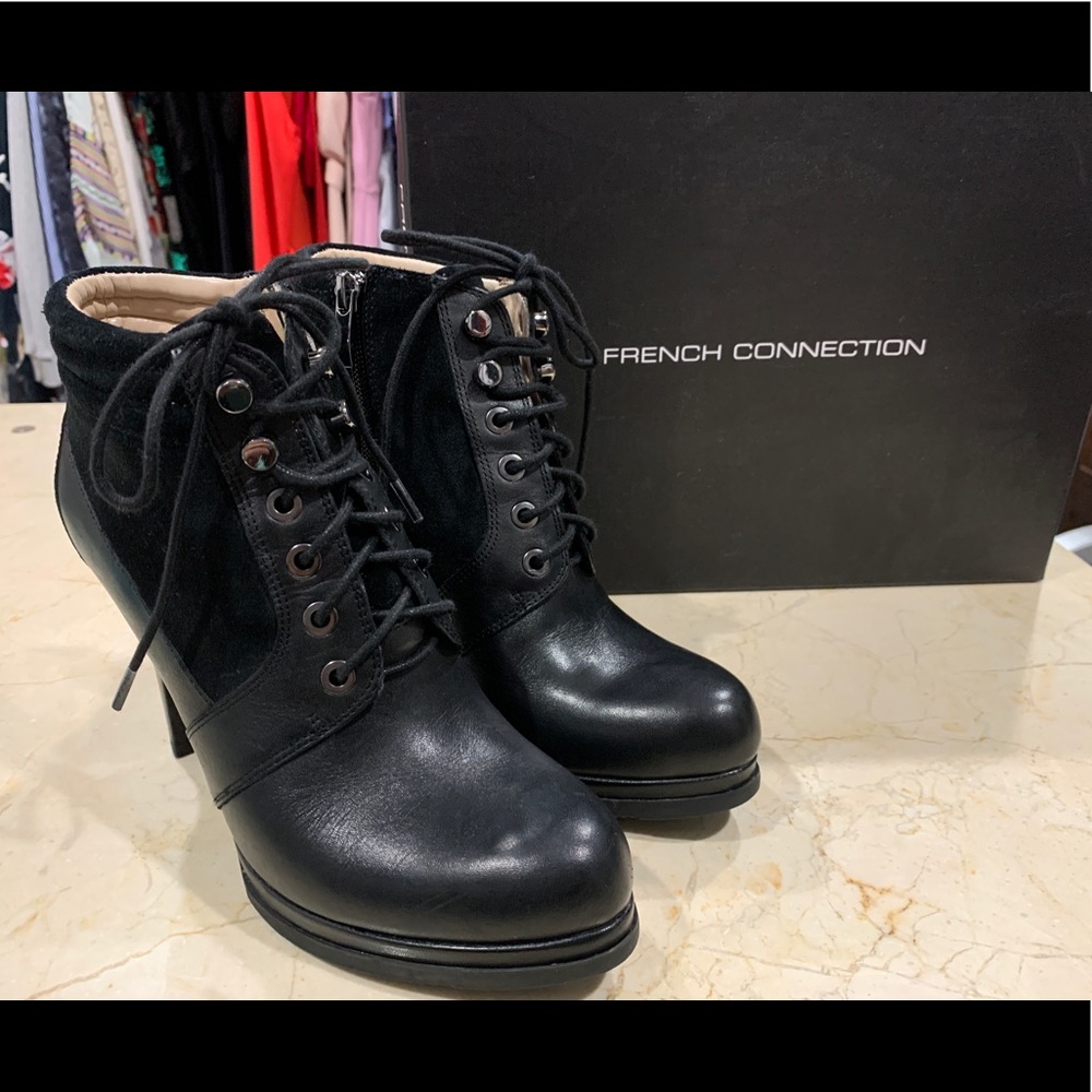 French Connection Sarina lace up bootie